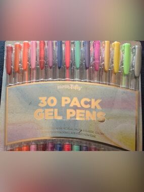 30-Pack Multicolor Gel Pens - Assorted Bright & Pastel Ink